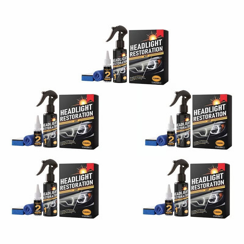 🚗 Car Headlight Restoration Kit for Yellowing & Oxidation ✨