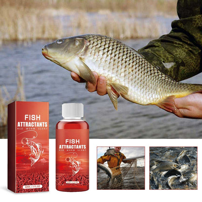 🔥 Angler's Secret 🎣Concentrated Red Worm Fishing Attractant – Draw More Fish, Faster Bites
