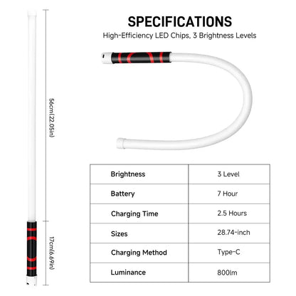 🔥HOT SALE - 49% OFF!🔥Bendable LED Flashlight Stick - 28.7''