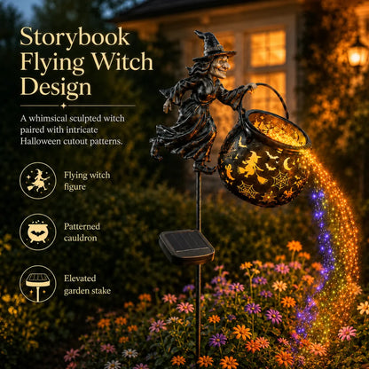 🎉 Halloween Early Bird Special Sale 49% OFF-🧙‍♀️Halloween Witch Cauldron Garden Light