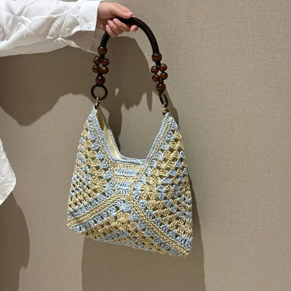 🧺Vintage Handwoven Tote Purse💖