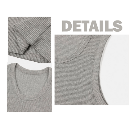 🔥 Hot Sale 50% OFF | Men’s Wide Strap Ribbed Tank Top 💪 Summer Casual Sleeveless Shirt