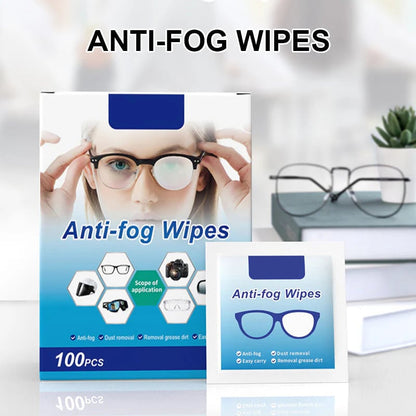 🔥Buy 2 Get 1 Free🔥Anti-Fog Lens Wipes(100 Pcs)