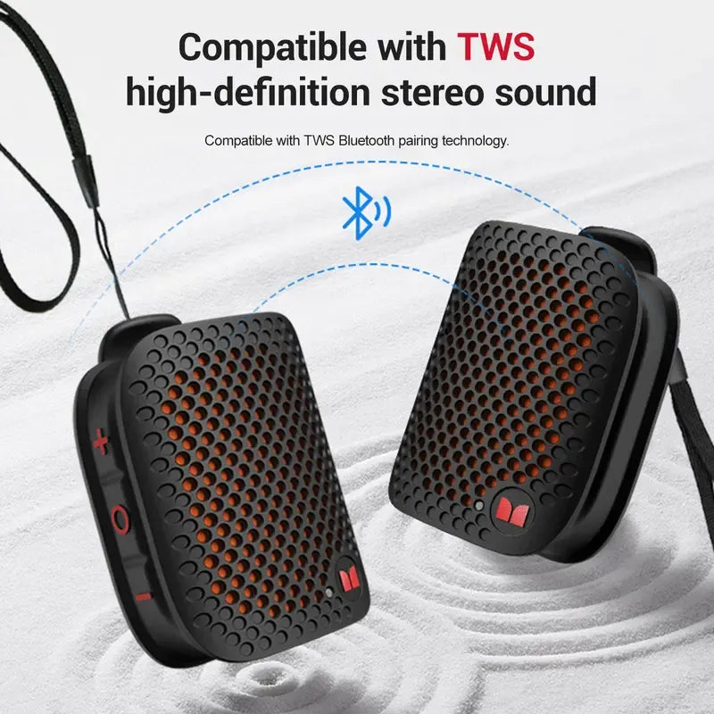 🔥80g Ultra-Light Magnetic Clip-On Speaker – IPX7 Waterproof & TWS Stereo for Outdoor & Travel