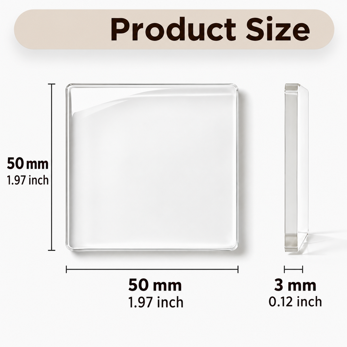 🧲📸 10-Pcs Magnetic Clear Acrylic Photo Frames DIY Fridge Magnets