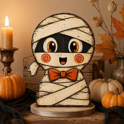 🎃 2026 Hot Sale Vintage Halloween Wooden Character Tabletop Decor 🔥