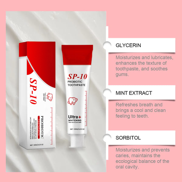🔥 Super Probiotic Toothpaste Spring Mint Burst – Strengthens Enamel, Brightens Smile & Delivers Long-Lasting Freshness