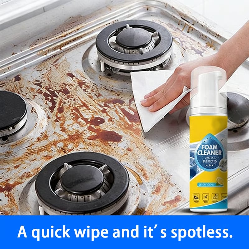 ⏳ 50% OFF Today | Multifunctional Foam Cleaner 🫧 Easy Deep Clean for Car, Kitchen & Home