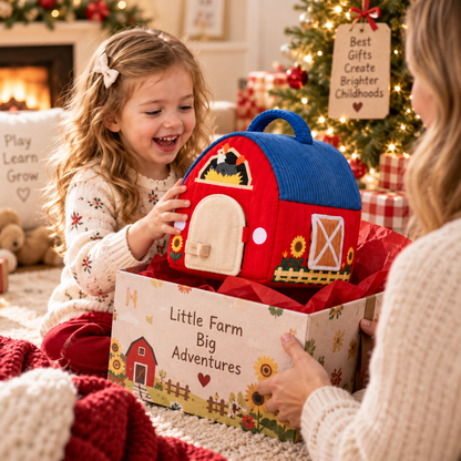 Surprise Barn with Stuffed Farm Animals