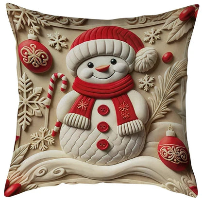 🎅 Christmas Best Seller❤️ Festive Red Pillow Cover — Add Holiday Cheer to Your Home