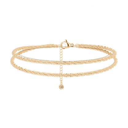🎁Final Day: Only $15.99🎉🔥Dainty Layered Anklet For Women