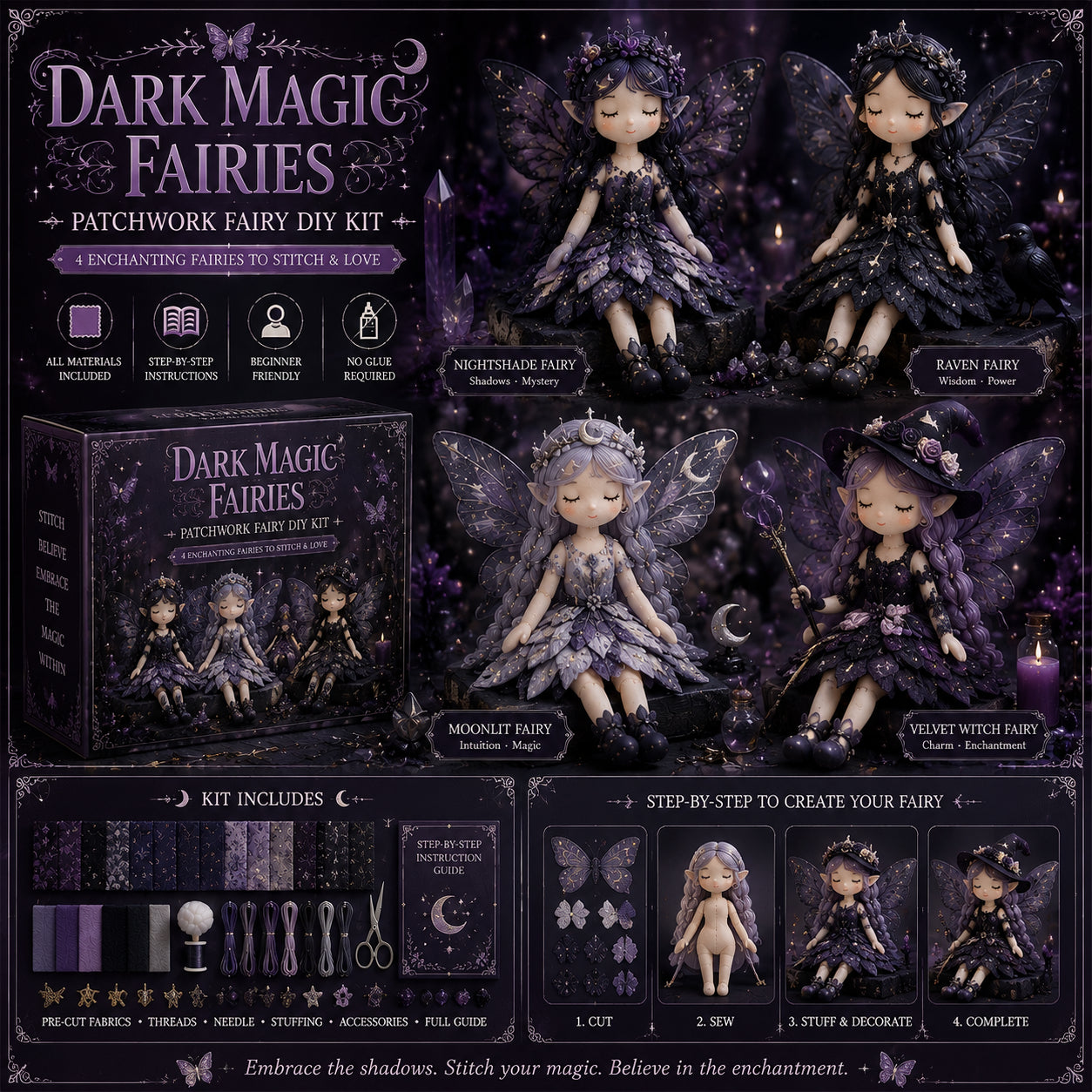 🌸Fairy Patchwork DIY Collection