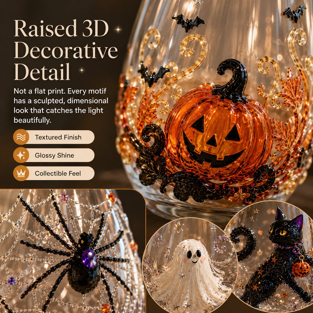 🎃 Limited-Time 49% OFF | 3D Halloween Glassware Collection ✨ Magical Cups for Spooky Party Moments