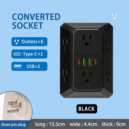 🔥Multi Plug 6-Outlet Extender