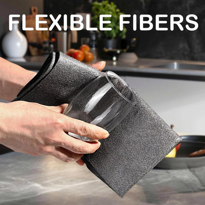 🫧 Limited-Time 49% OFF | Thickened Magic Cleaning Cloth 🪟 Streak-Free Wipe for Glass, Kitchen & Car