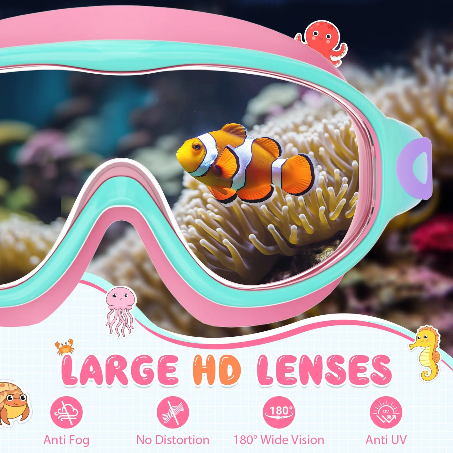 🔥 Season Hot Seller! Summer Must-Have 2-Pack Kids Swim Goggles 🏊‍♂️