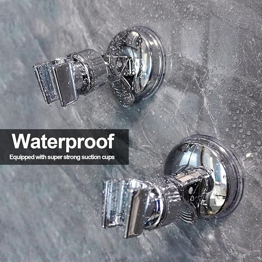 🔥 Hot Sale 49% OFF | 🚿 Adjustable Shower Head Holder Set | No-Drill Suction Mount (2PCS)