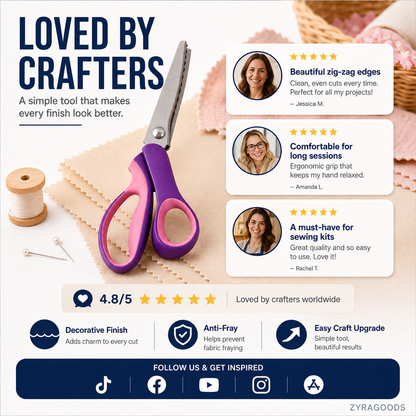 ✂️Multipurpose Pinking Shears Serrated Scissors