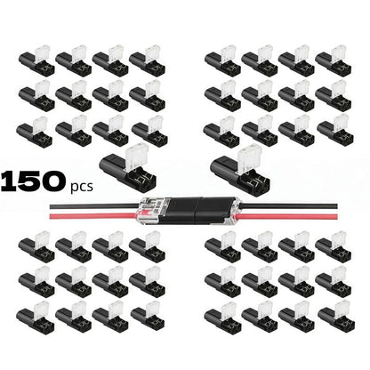 Flash Sale⚡20K+ SOLD!🔥Double-Wire Plug-in Connector Led Light Strip Connectors 2 Pin