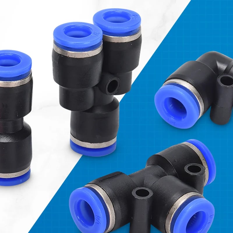 ✨🔥1/4 Inch Pneumatic Push-to-Connect Air Hose Fittings Kit