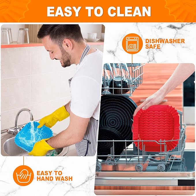 High-Temperature Resistant Air Fryer Silicone Baking Tray