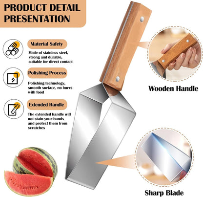 Slice Perfect Watermelon Wedges in Seconds 🍉 The Easy Way to Cut, Serve & Enjoy Fresh Fruit