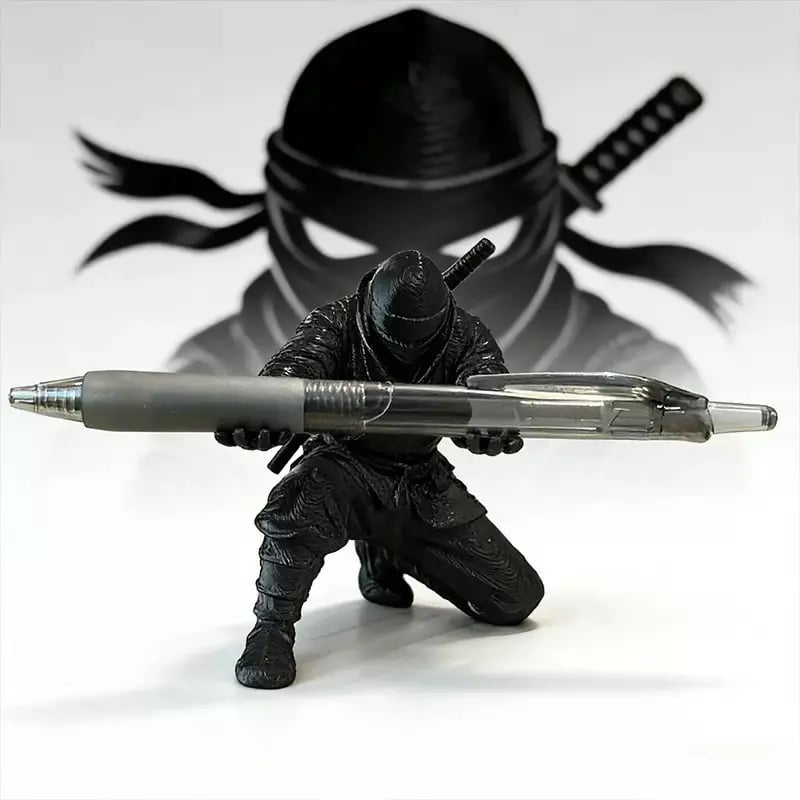 🔥 Hot Sale 50% OFF | Samurai Desk Pen Holder ⚔️ 3D Printed Organizer for Pens, Pencils & Accessori