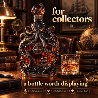 Dark Abyss Kraken Decanter – Sculpted Collector Bottle for Home Bar & Gifting(✨Buy 2 Free Shipping)