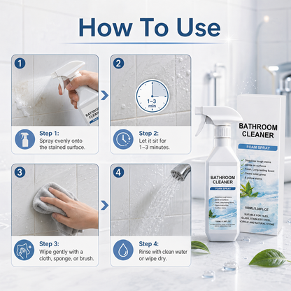 🔥Buy 2 Get 1 Free ✨ Bathroom Cleaner Special Offer🔥