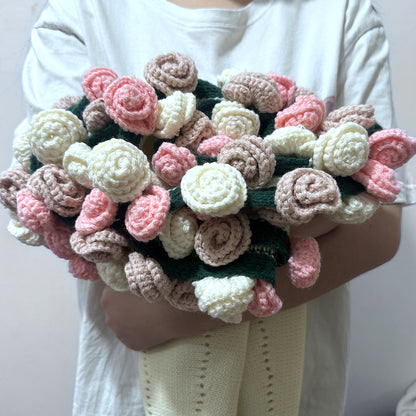 💐Hand-Woven Floral Blanket🌸 — A Bouquet That Never Fades