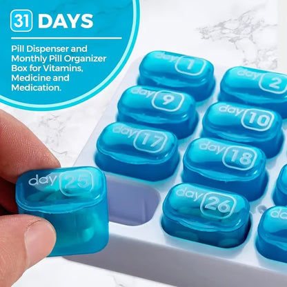💊✨ Monthly Pill Organizer Storage – Stay Organized, Stay Healthy