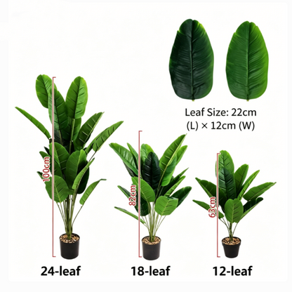 🔥Last Day 75% OFF🌿 Artificial Monstera & Banana Leaf Plant Pot– Lush Tropical Decor ✨