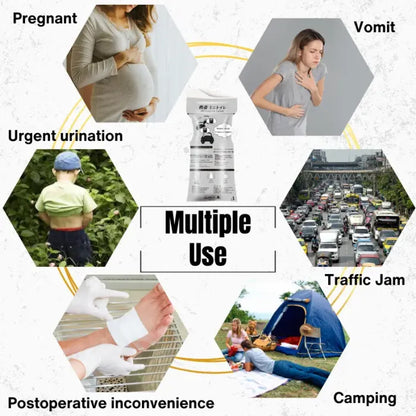 🔥 2026 Travel Essential 🚗 700ml Portable Emergency Urinal Bags – Disposable, Leak-Proof & Unisex Outdoor Relief