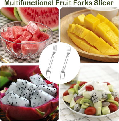 🍉Stainless Steel Dual-Ended Watermelon Slicer and Fork🍴
