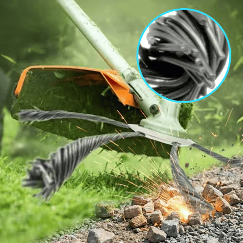 🌿 Steel Wire Trimmer Head – Heavy-Duty Weed Cutting Power ✨