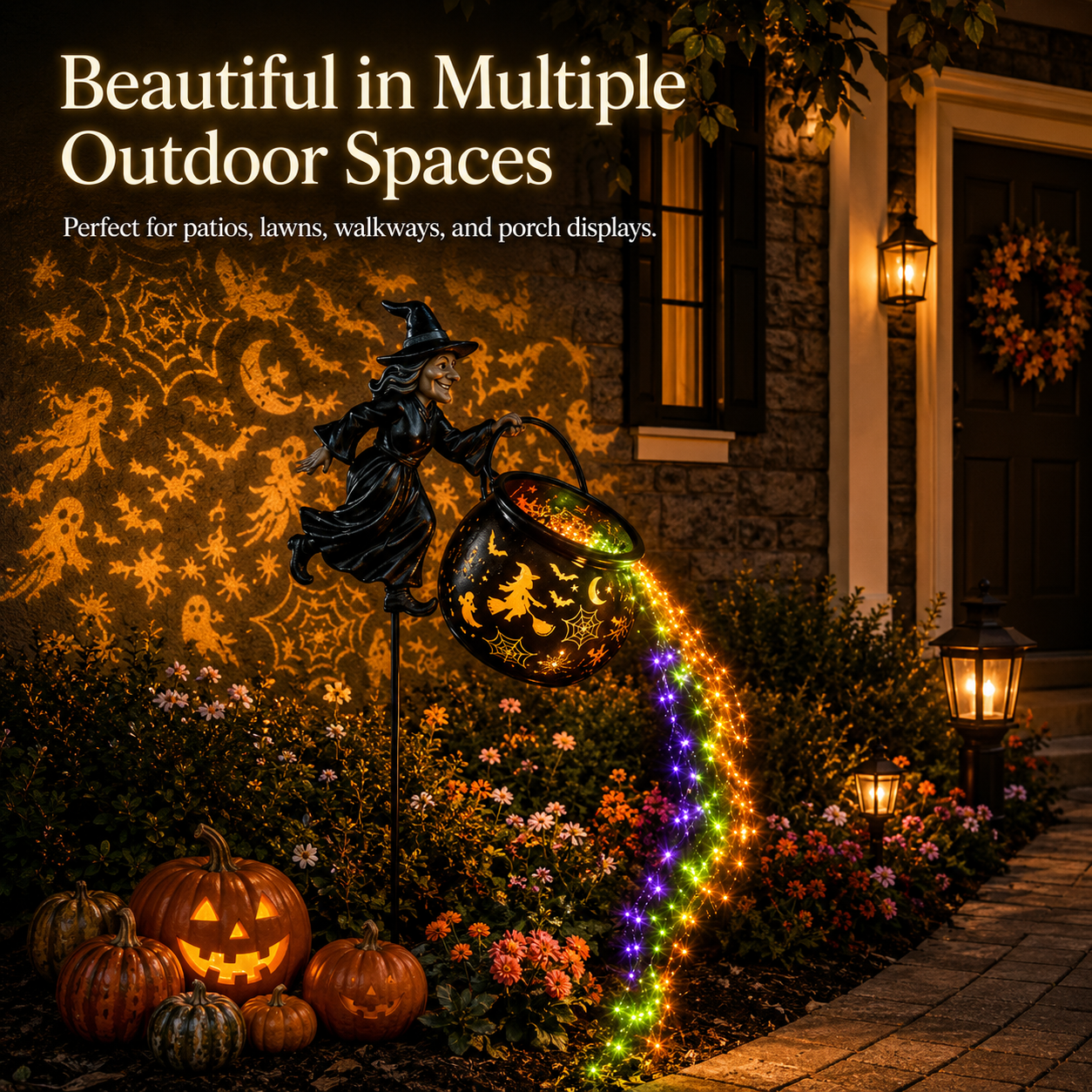 🎁Today 63% OFF🎁Halloween Witch Cauldron Garden Lamp