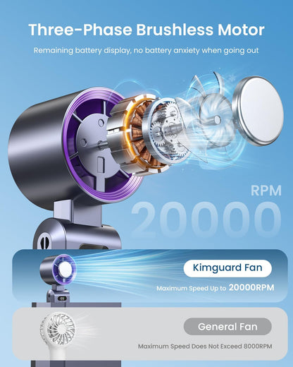 🥶 Beat the Heat Anywhere – Portable Ice Cooling Fan with Turbo Airflow