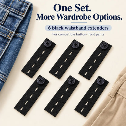 👖 Elastic Waistband Extender Buttons – Adjustable Comfort, 10-Piece Set