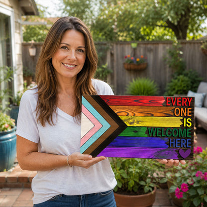 🌈❤️ Welcome everyone here, metal plaque