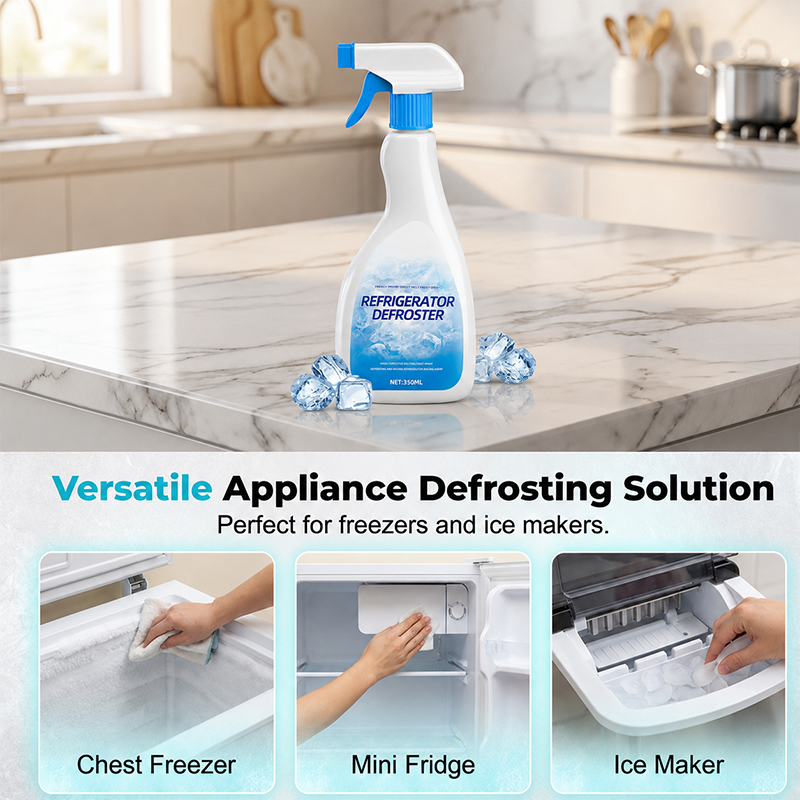 🔥❄️Extra-Large Capacity Refrigerator De-Icing Spray – One Bottle Works Like Three