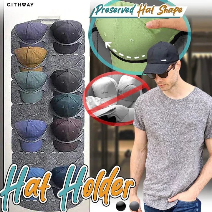 🔥 50K+ Sold 🧢 Hanging Hat Holder with Multiple Pockets for Neat Space-Saving Storage