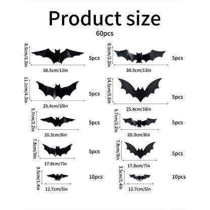 🔥🦇Halloween 3D Lighted LED Flashing Bats🎃