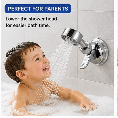 🔥 Hot Sale 49% OFF | 🚿 Adjustable Shower Head Holder Set | No-Drill Suction Mount (2PCS)