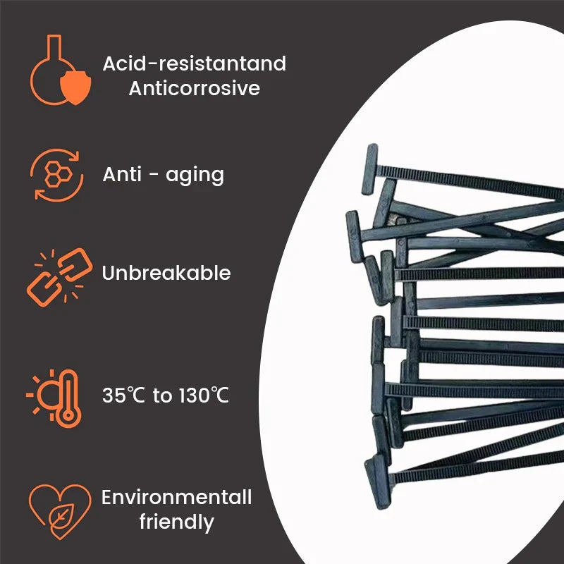 🚗 Instant Car Fix 🔧 Nylon Universal Cable Tie Buckle - For Quick, Secure Vehicle Part Fastening!