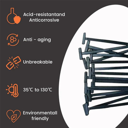 🚗 Instant Car Fix 🔧 Nylon Universal Cable Tie Buckle - For Quick, Secure Vehicle Part Fastening!