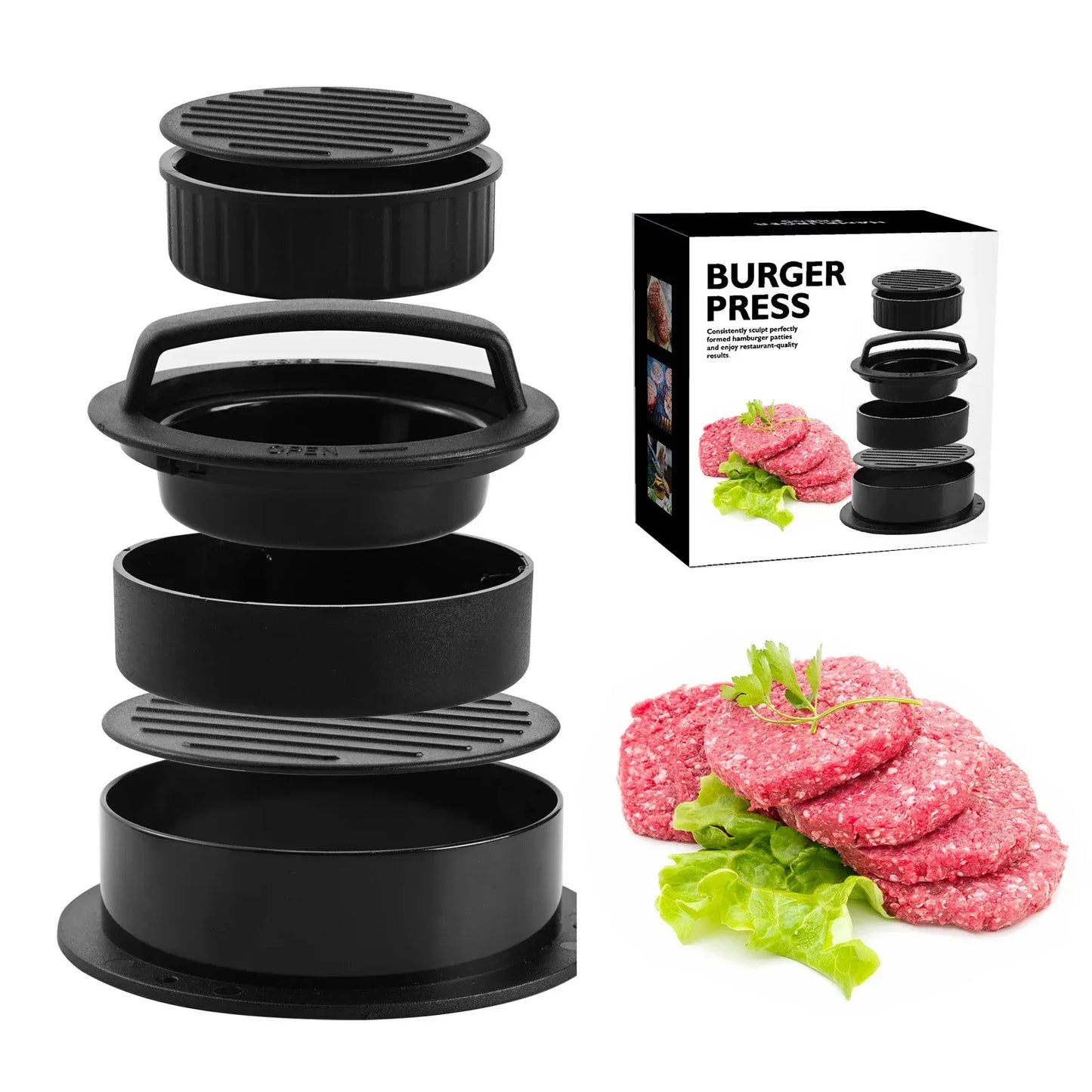 🍔3-in-1 Burger Press