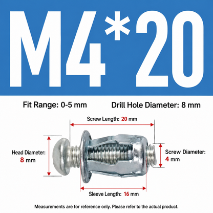 🔩 Hollow Wall Petal Anchors – Fast Expansion & Firm Support