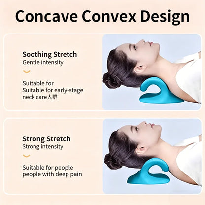 Ergonomic Neck Stretcher Pillow for Daily Neck & Shoulder Relaxation