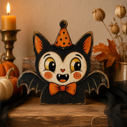 🎃 2026 Hot Sale Vintage Halloween Wooden Character Tabletop Decor 🔥