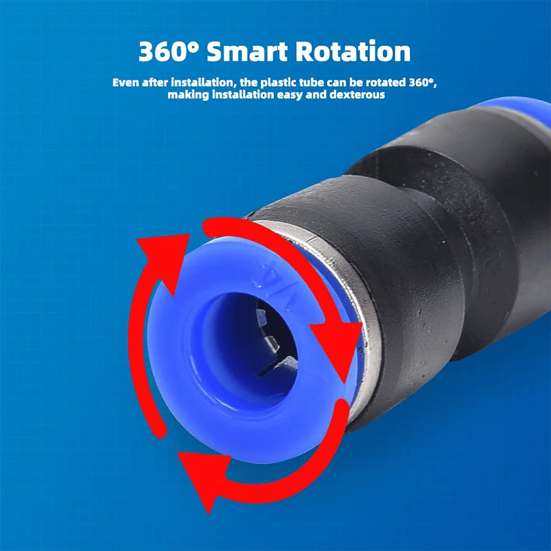 ✨🔥1/4 Inch Pneumatic Push-to-Connect Air Hose Fittings Kit